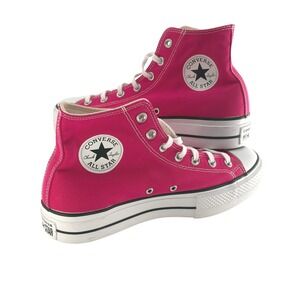 Converse Sneakers Platform High Top Lift Hot Pink Women Size 10